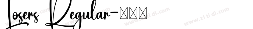 Losers Regular字体转换